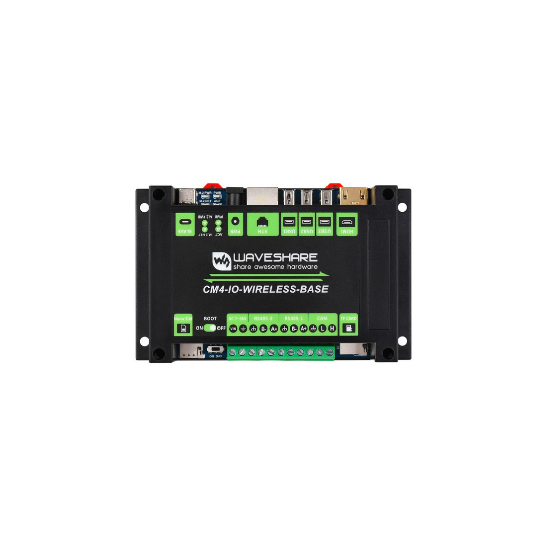 Industrial IoT Wireless Expansion Board with SIM7600G-H-PCIE 4G Module for Raspberry Pi Compute Module 4