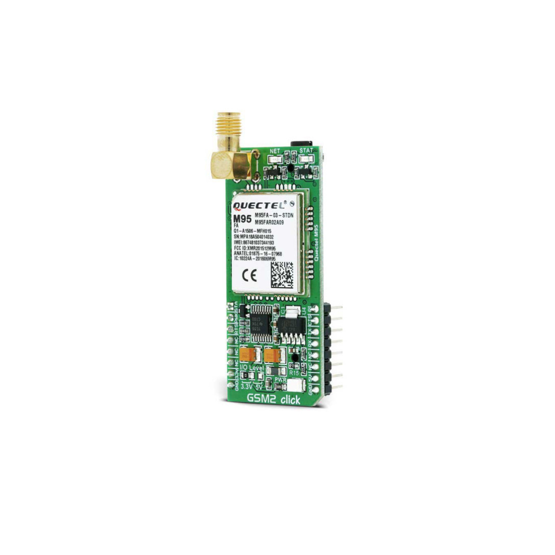 GSM2 Click Board M95 GSM/GPRS 3.5mm Audio Connector - MikroE