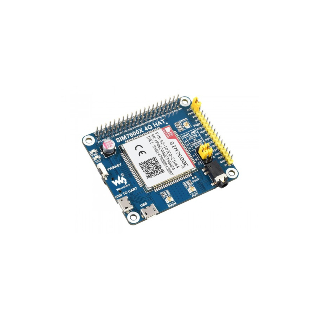 4G/3G/2G/GSM/GPRS/GNSS HAT for Raspberry Pi, LTE CAT4, SIM7600E-H