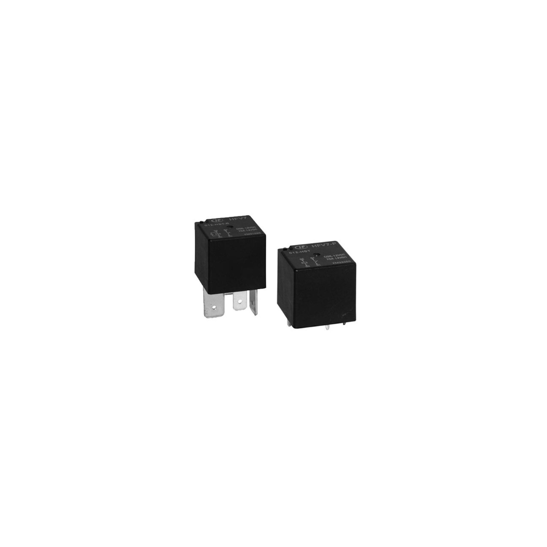 HFV7/012-HSTM-D - 12VDC 1A Short Terminal Automotive Relay 26.2×26.2×25mm