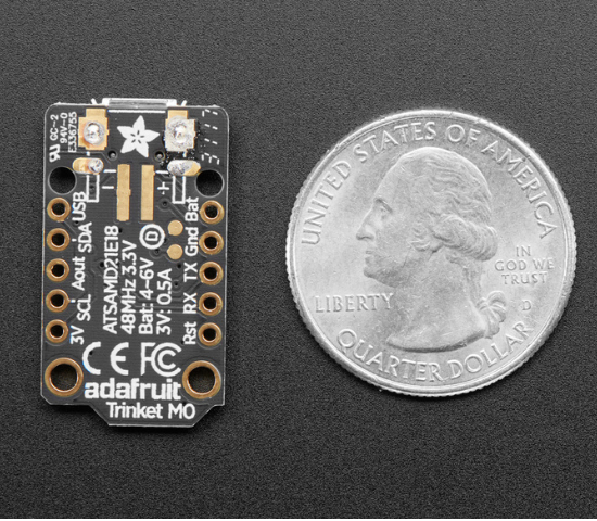 Adafruit Trinket M0 – for use with CircuitPython & Arduino IDE