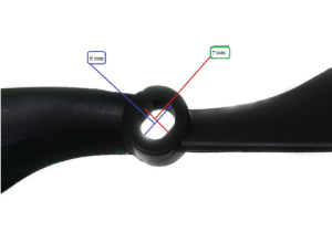 Orange HD Propellers 1045(10X4.5) ABS DJI Black 2CW+2CCW-2pair-Premium Quality