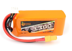 Orange 11.1V 1300mAh 30C 3S Lithium Polymer Battery Pack