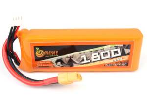 Orange 11.1V 1800mAh 30C 3S Lithium Polymer Battery Pack