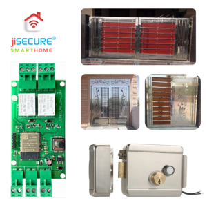 jiSECURE Main Gate Smart Door Lock Controller, WiFi & Bluetooth, Mobile App Remote Access, Heavy Duty Electronic Lock