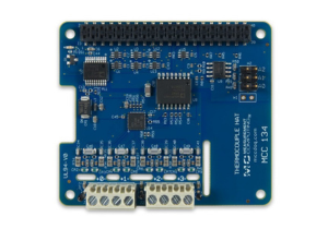 Digilent MCC 134: Thermocouple Measurement DAQ HAT for Raspberry Pi