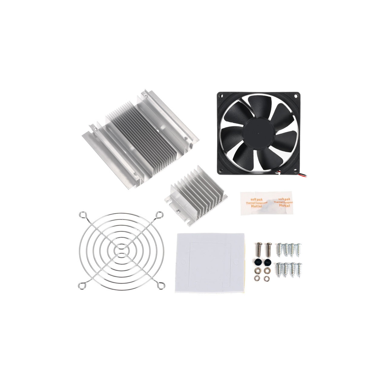 Cooling System Heat Sink Set with FAN DIY Kit for Thermoelectric Peltier Refrigeration (without Peltier Module)