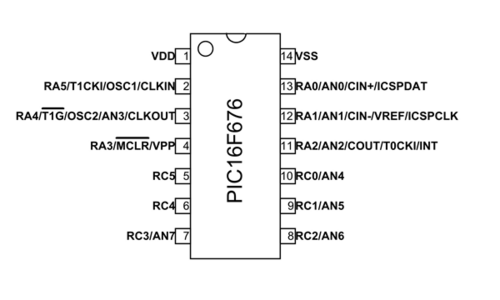 PIC16F676 Microcontroller