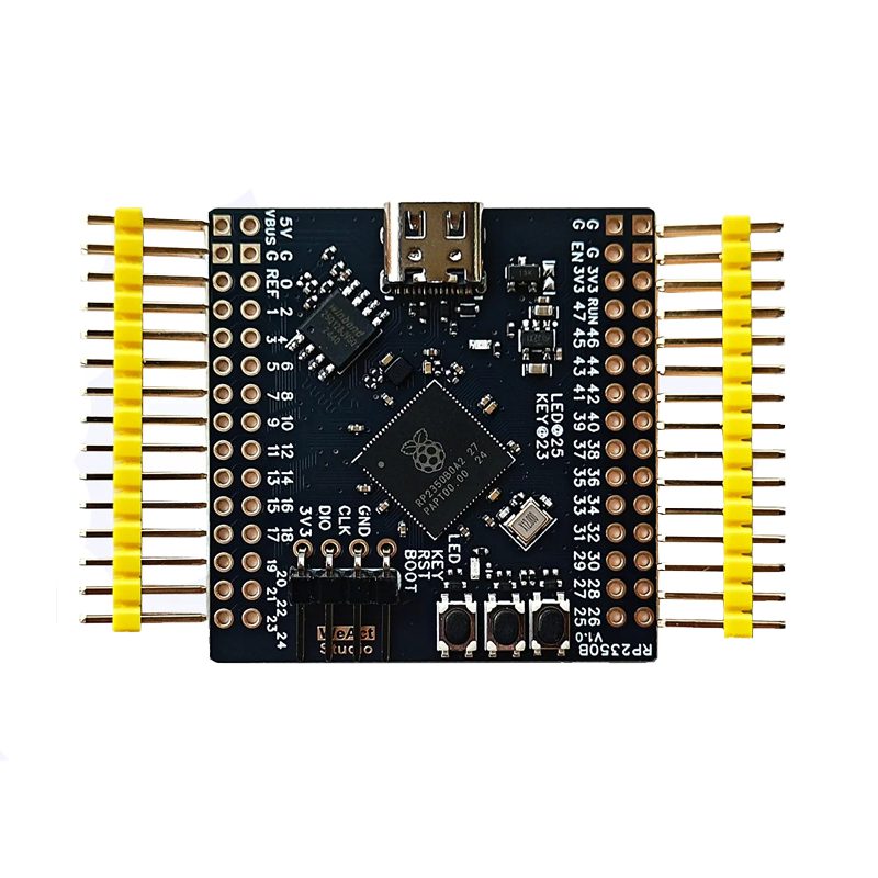 WeAct Studio RP2350B Raspberry Pi RP2350B RISC-V Hazard3 520KByte SRAM 16MByte QSPI Flash 48GPIO All out
