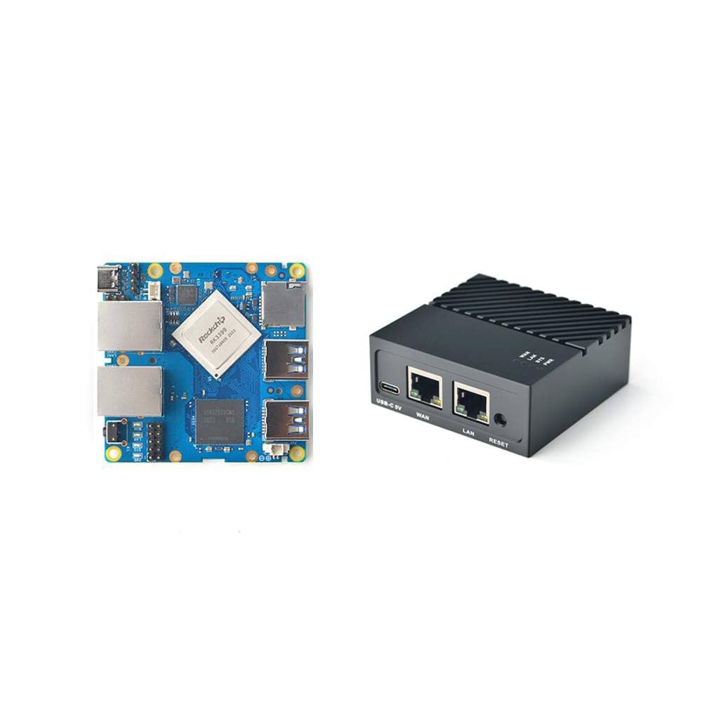 NanoPi R5C No wif/Blt 4 GB RAM + 32GB eMMC Combo with Metal Case