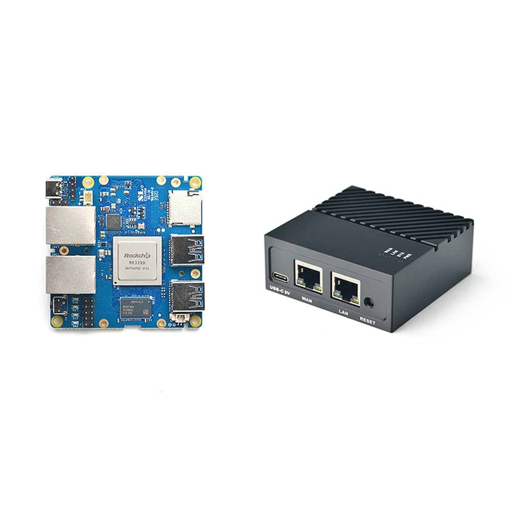 NanoPi R5C No wif/Blt 4 GB RAM + 32GB eMMC Combo with Metal Case