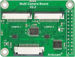 Arducam Multi Camera Adapter Module V2.2 for Raspberry Pi Camera Module 3 12MP IMX708 / 5MP OV5647 / 8MP IMX219 / 12MP IMX477 Camera