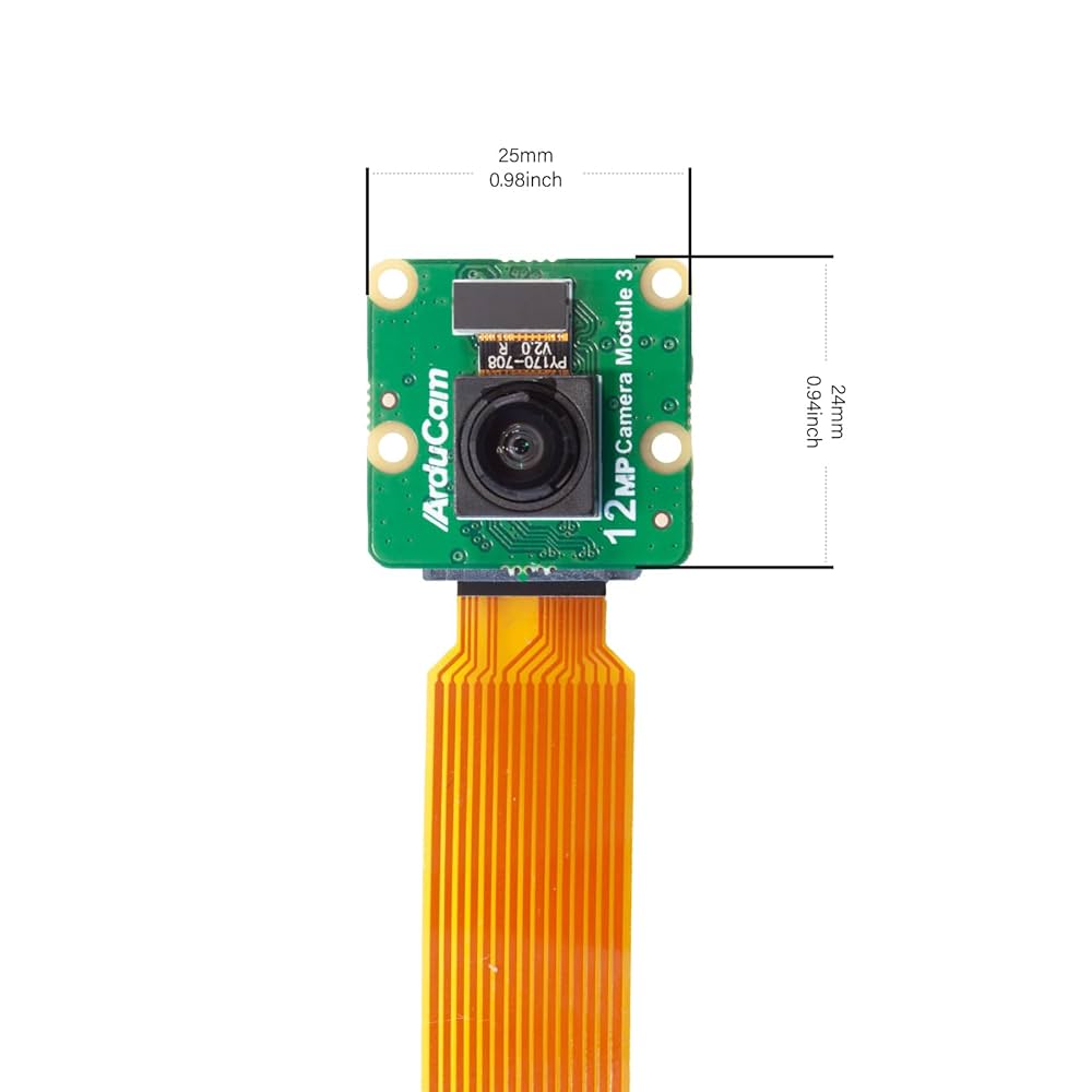 Arducam 12MP IMX708 Autofocus Camera Module 3 Wide with HDR Mode and PDAF Function for Raspberry Pi