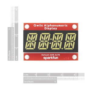 SparkFun COM-18565 Qwiic Alphanumeric Display – White