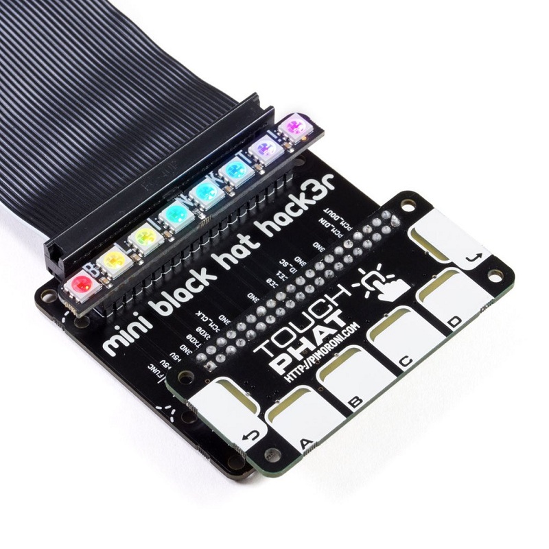 PIMORONI Mini Black HAT Hack3r – Solder Yourself Kit for Raspberry Pi