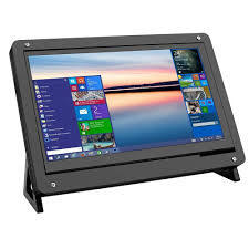 Raspberry Pi 4 Model B Touchscreen 7 inch Display Case -ABS, Black