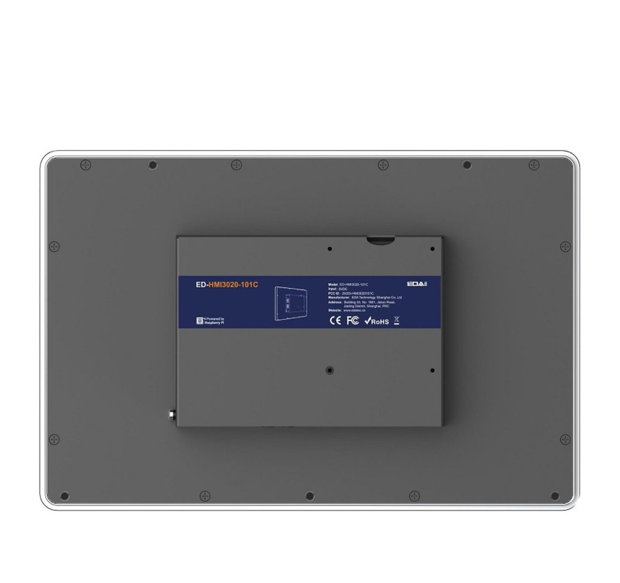 EDATEC ED-HMI3020-101C-04001-P 10.1-inch Industrial HMI Based on Raspberry Pi 5 Audio input & output,RS232 & 485, with 128G SSD,with Pi5 4GB, with PoE