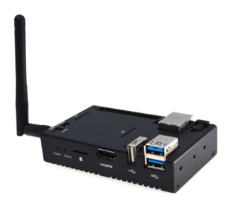 EDATEC CM4 NANO Industrial Baseboard with Raspberry Pi Compute Module 4 – 4GB RAM, 8GB eMMC, WiFi, Antenna, and Metal Case for IoT & Edge Computing