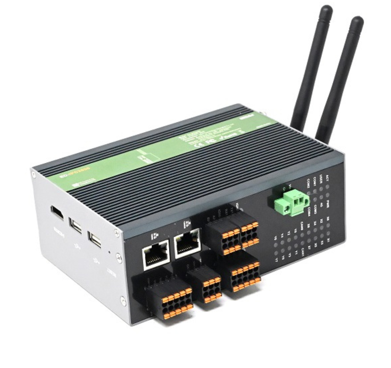 EDATEC ED-IPC2630-12084IN-S Industrial Computer Based on Raspberry Pi CM4 CM4102008, 2GB DDR, 8GB eMMC with Wi-Fi & Bluetooth
