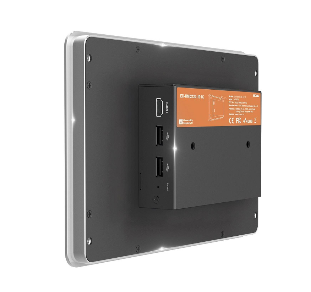 EDATEC ED-HMI2120-101C-1232 10.1-inch Industrial HMI Based on Raspberry Pi CM4 CM4102032 2GB RAM & 32GB eMMC with wireless