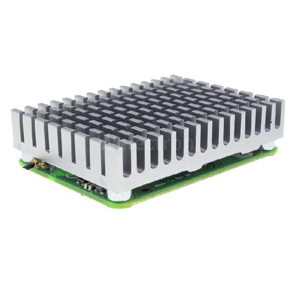 EDATEC CM4 Cooler, 55x40x13.5MM, Silver Aluminum with 1.5mm & 3mm Screws