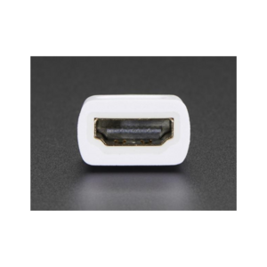 Raspberry Pi Official Mini HDMI C/M to Standard HDMI A/F Cable 10CM White