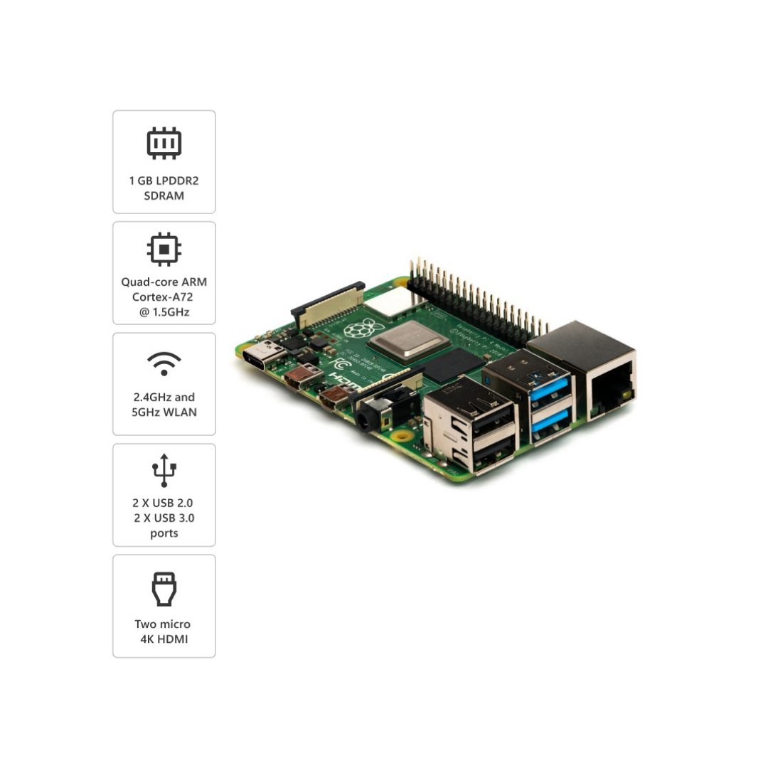 Raspberry Pi 4 Model-B with 4 GB RAM