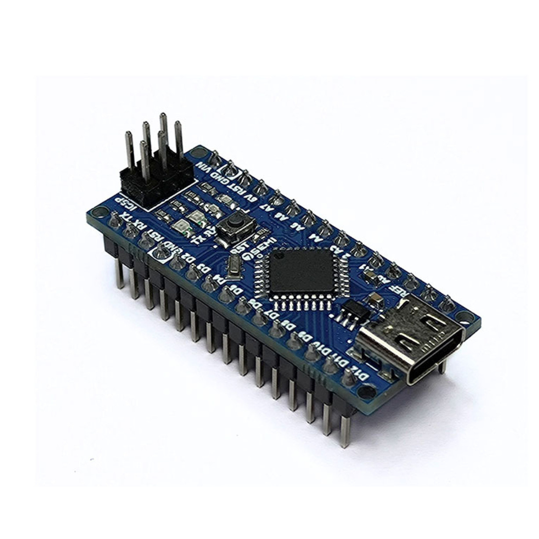 7Semi Nano ATmega328P Board With Header, USB-C CH340